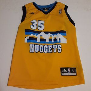 Denver Nuggets Adidas Youth Kenneth Faried #35 Jersey SIze L